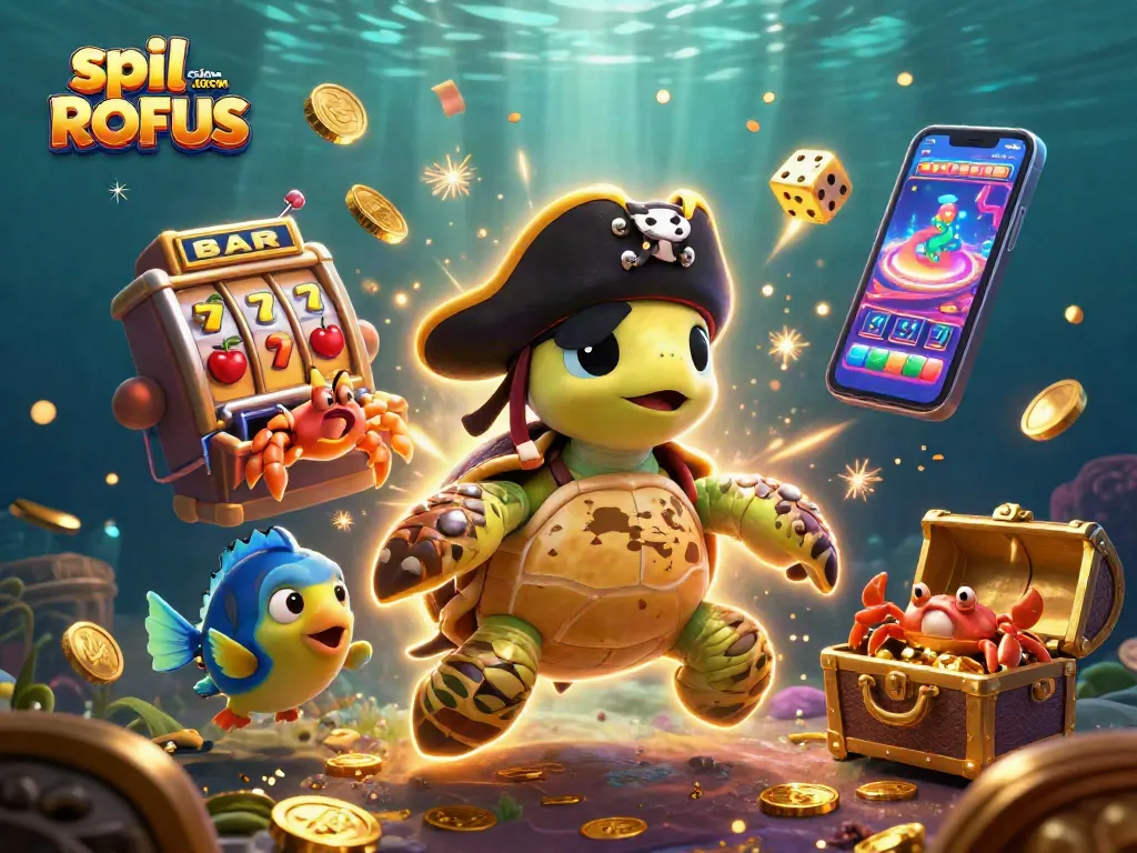 Engage with spil casino uden om ROFUS and unlock treasures in this vibrant 3D casino scene