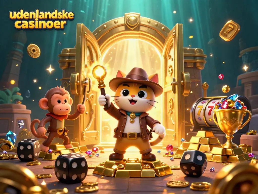 Engage with udenlandske casinoer visuals showcasing treasure finds and slot reels under ancient traps.