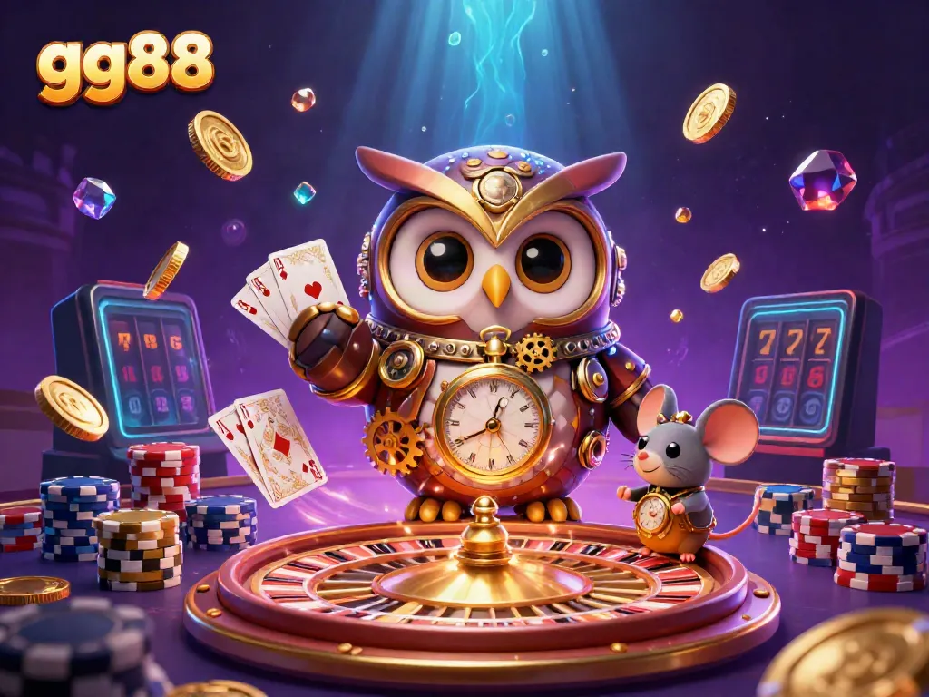 Engage in winning strategies with gg88 at a lively casino featuring dynamic characters and elements.
